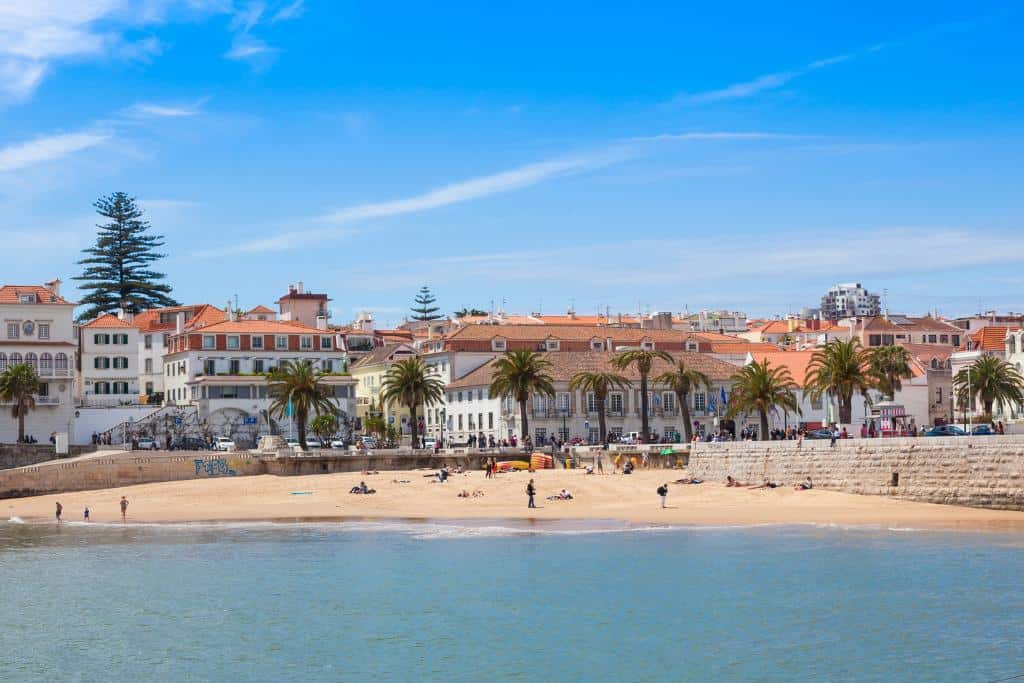 Beachy coastline in Cascais, Portugal