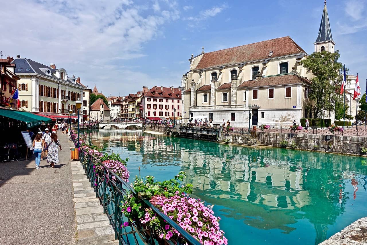 Annecy is in the Haute-Savoie region of France and is one of the most beautiful day trips from Paris by train