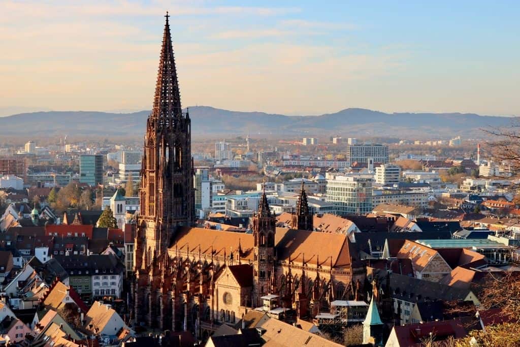 Cologne Cathedral in Germany at sunset
