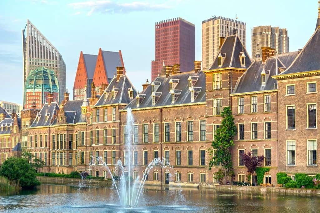 Photo of an iconic building in The Hague, Netherlands