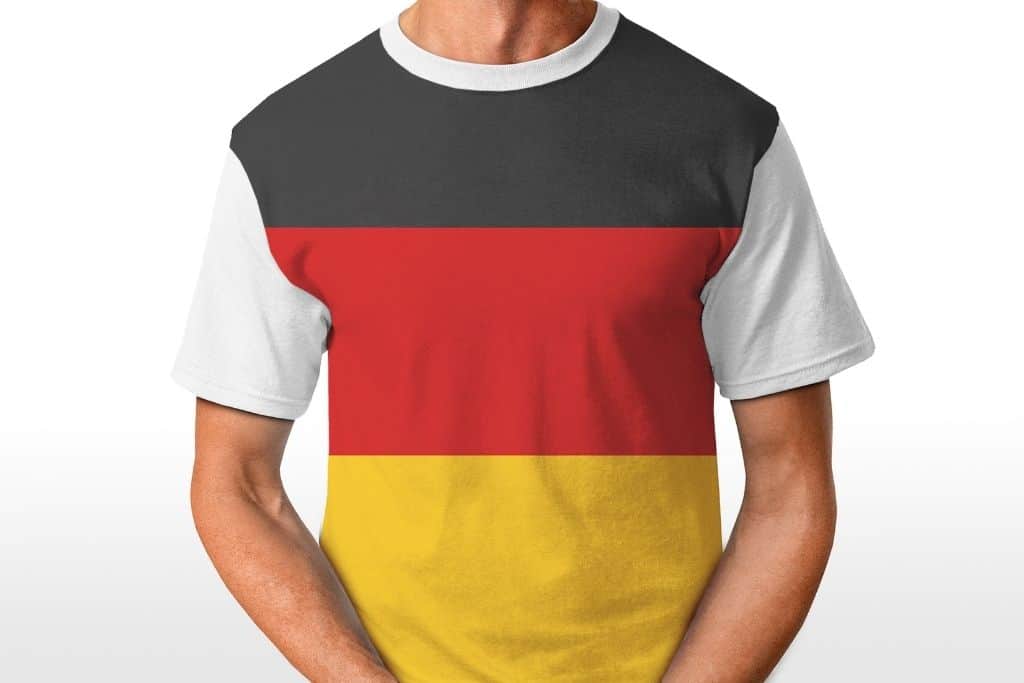 T-shirt of a German flag