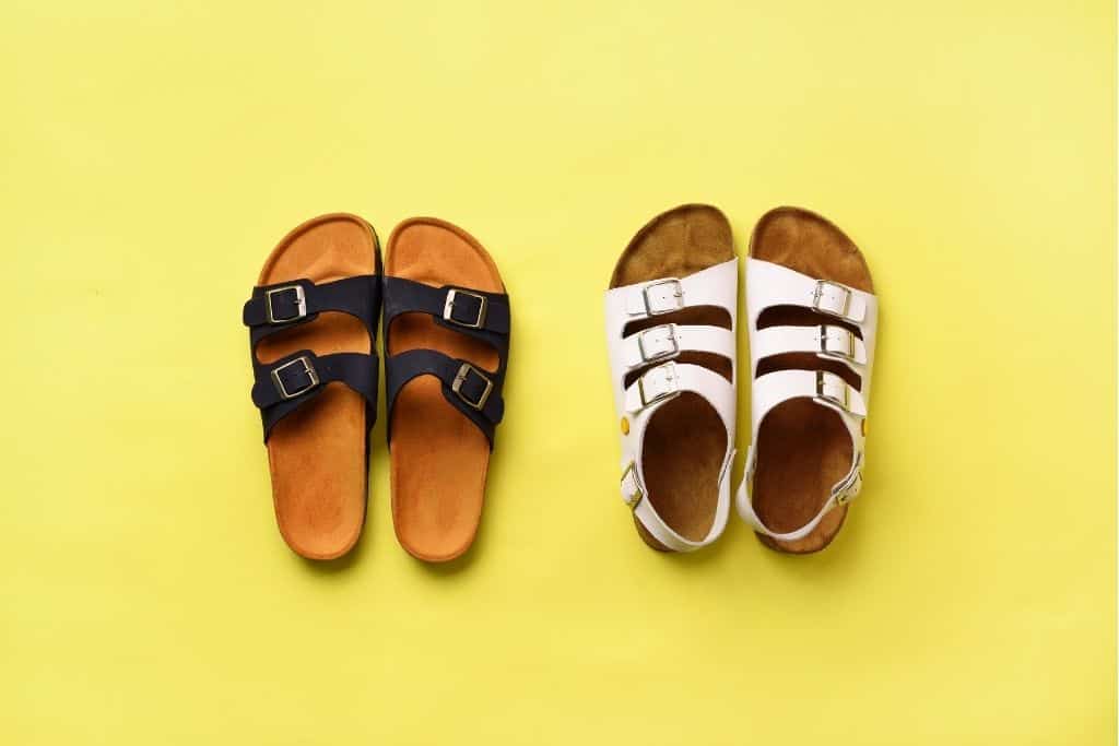 2 sets of Birkenstock sandals