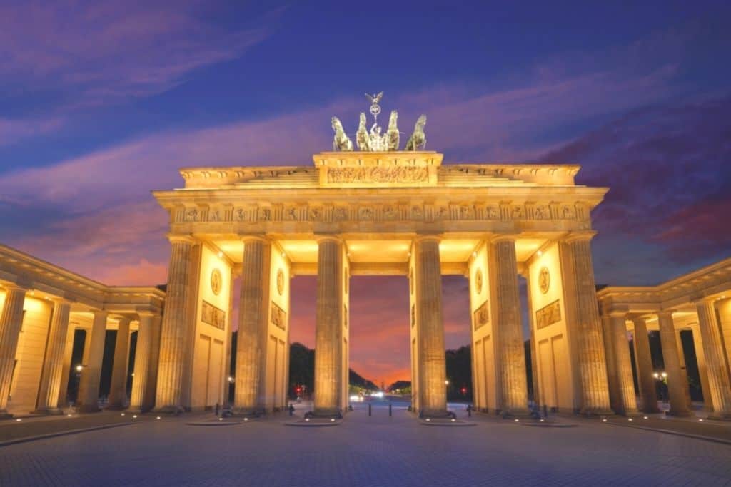 The Brandenburg Gate in Berlin, Germany