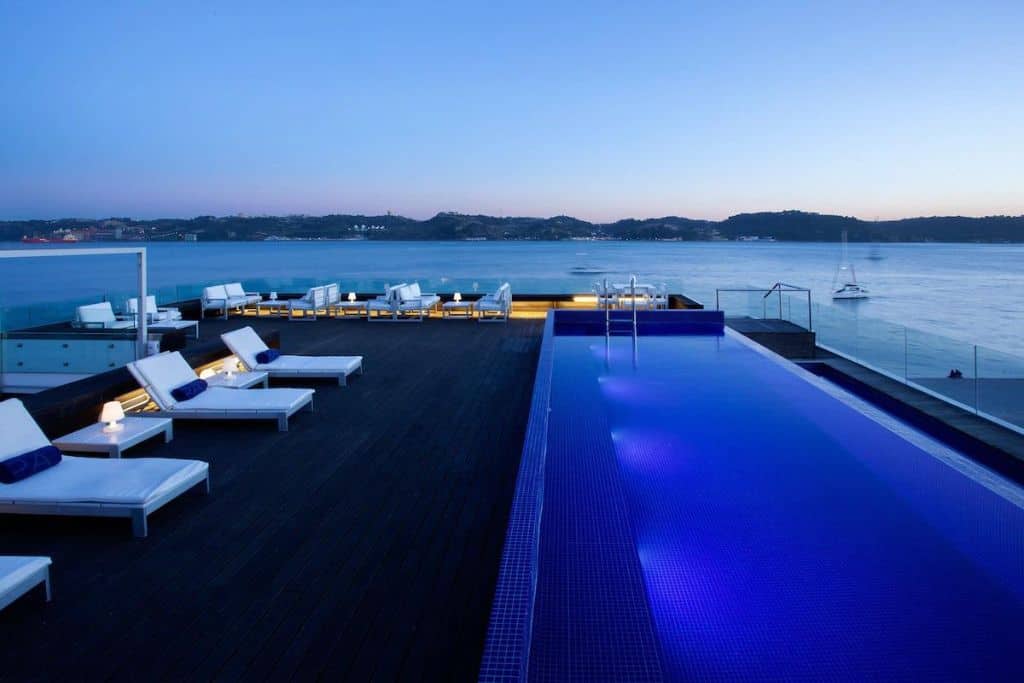 The Altis Belém Hotel & Spa's gorgeous rooftop pool in Lisbon