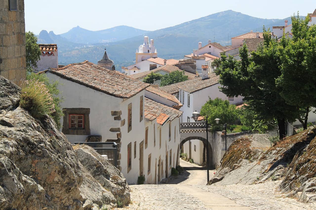 White-washed village in Portugal