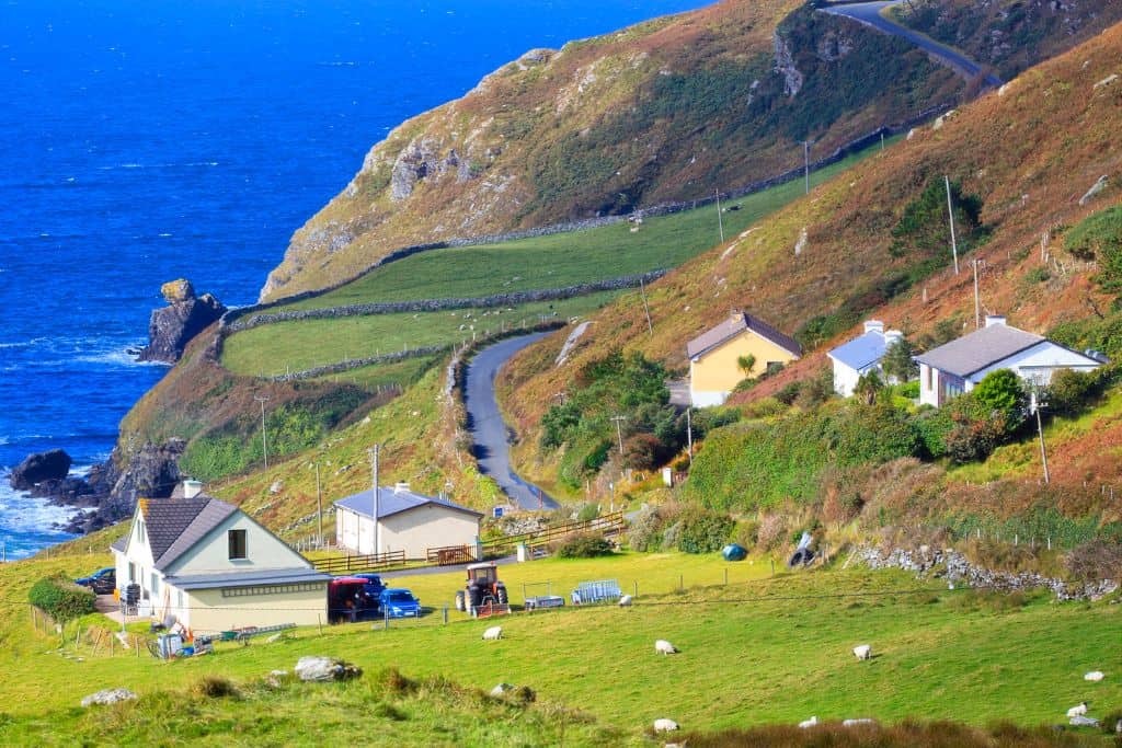 The coastal towns are the least likely to get snow in Ireland