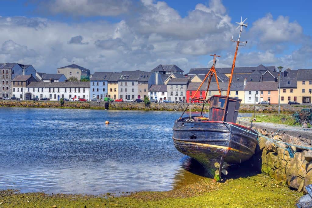 Similar to Dublin, it rarely snows in Galway, Ireland