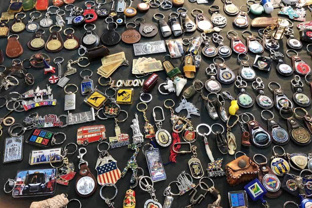 Display of key chains