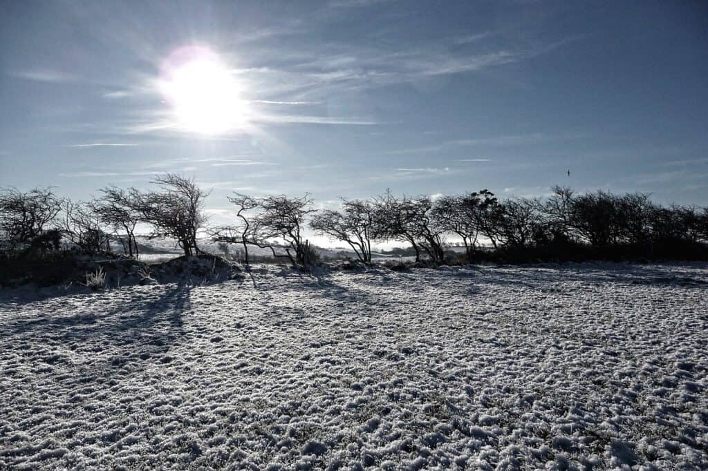 After it snows in Ireland, it typically only lasts a day or two since temperatures are usually high