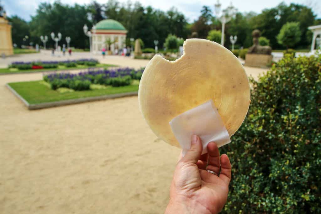 Karlovy Vary spa wafers are one of the most delicious of Prague souvenirs