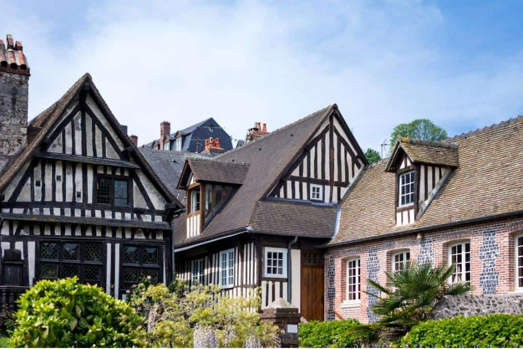 Traditional homes in Normandy, France