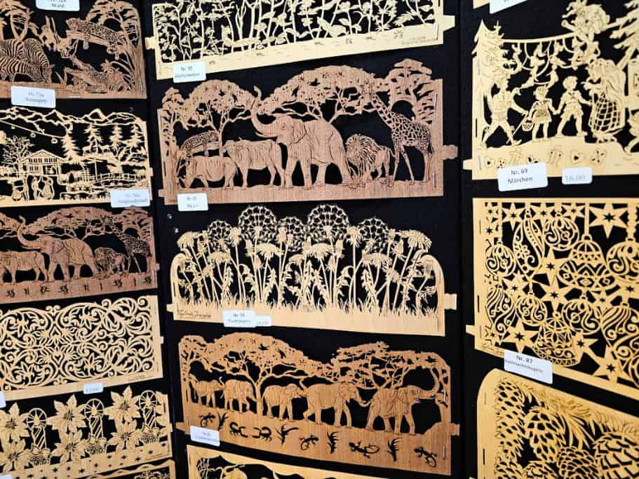 Wooden templates in a variety of designs