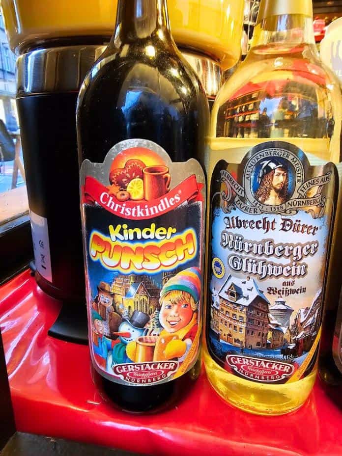 Bottles of Kinder Punsch in Germany
