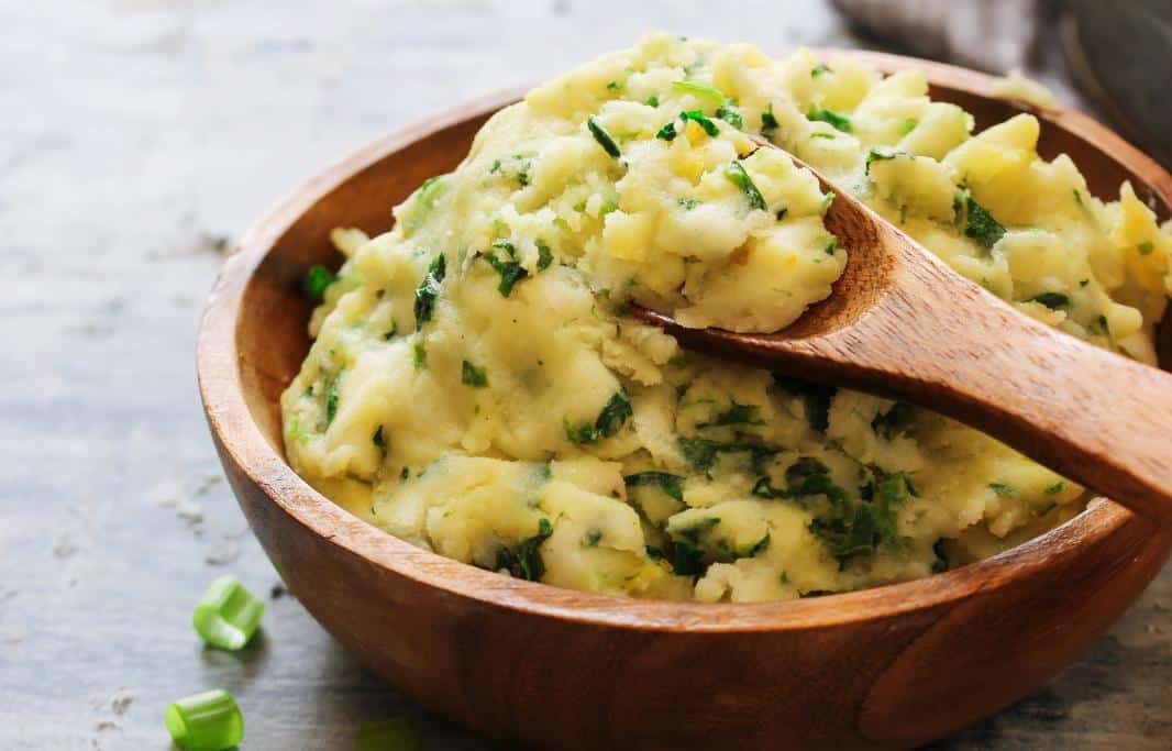 Bowl of Colcannon potatoes
