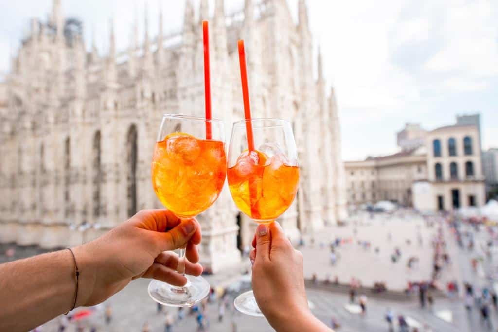 Aperol makes for a delicious souvenir from Milan that allows you to make your own Italian cocktails right at home