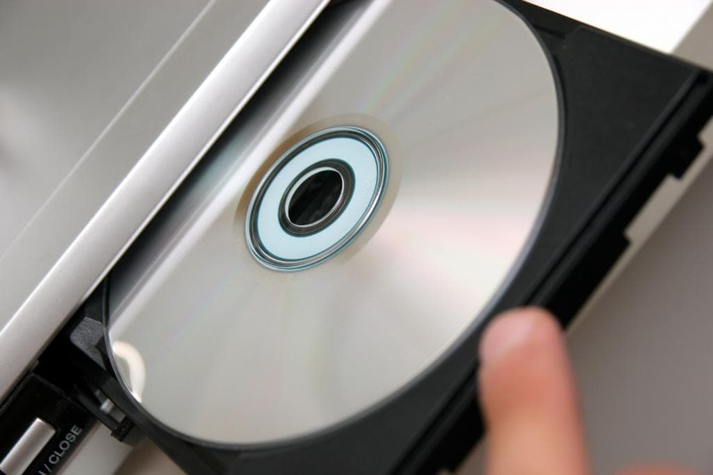 Blank CD going into a computer