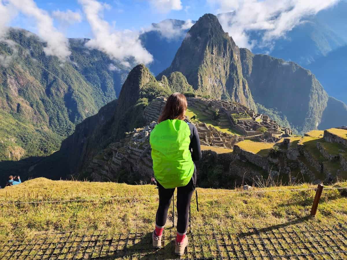 Emily at Machu Picchu in Peru